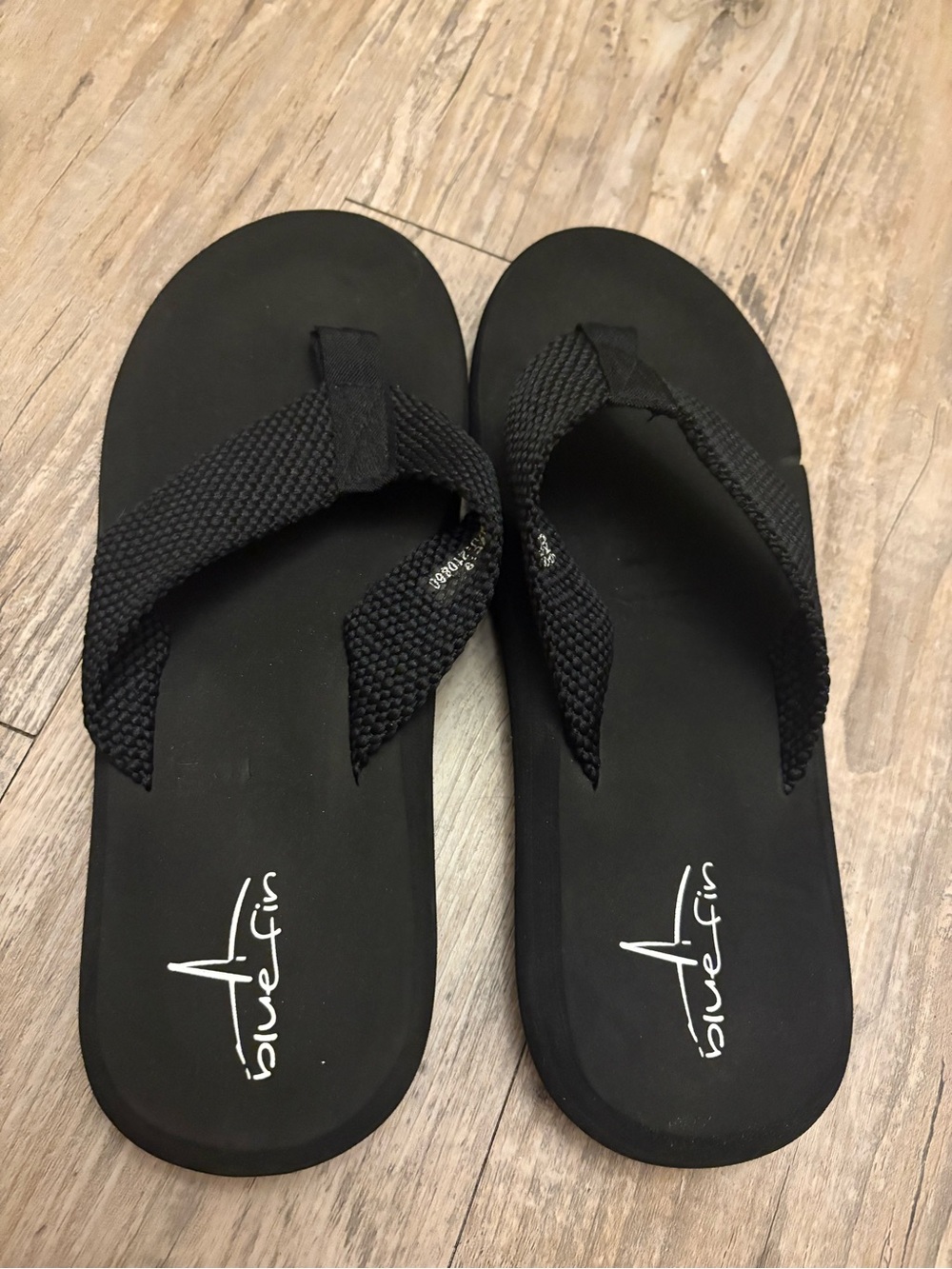Black Women's Thong Sandals - Blue Fin